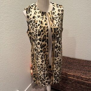 Leopard Print Sleeveless Vest